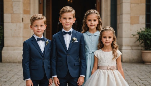 Les indispensables de la cérémonie : robes et costumes pour enfants élégants